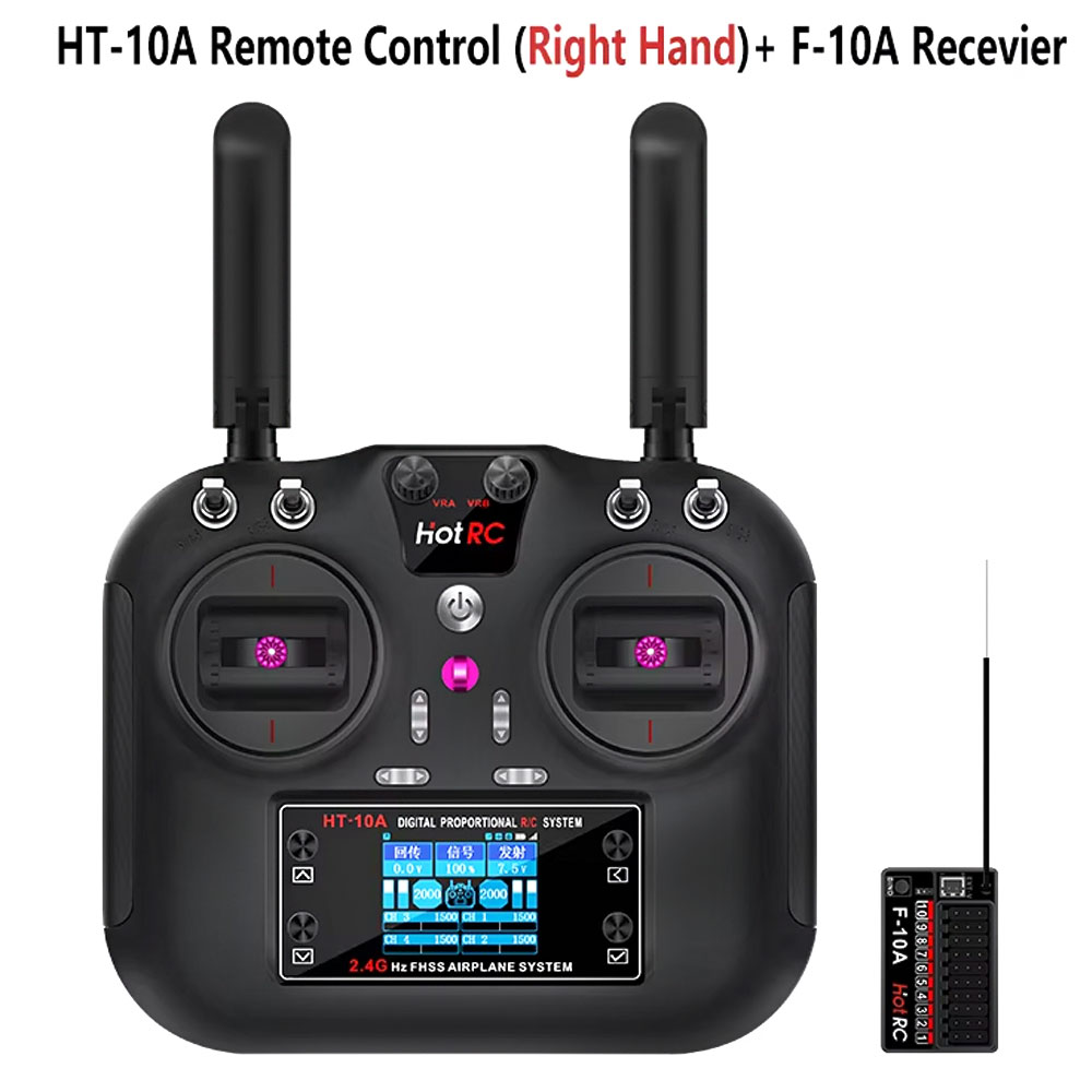 Rc Helicopter Motor - Hotrc HT-10A 2.4G 10CH Verici F10A
