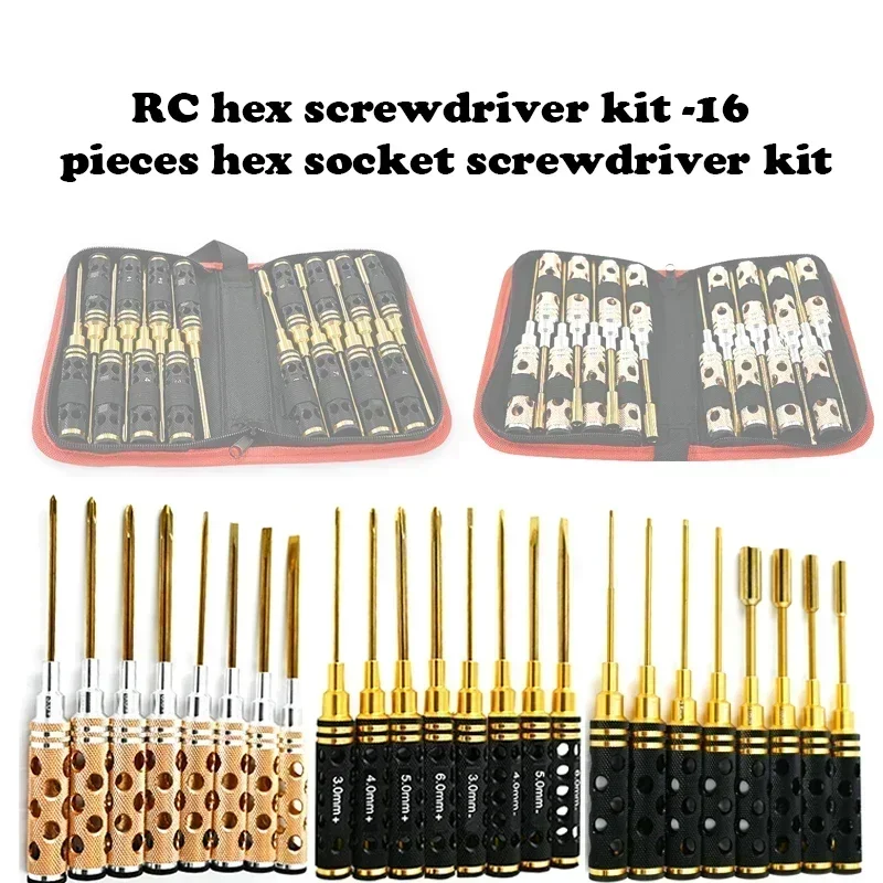 Rc Helicopter Tool Kit - RC Altıgen Tornavida Seti - 16