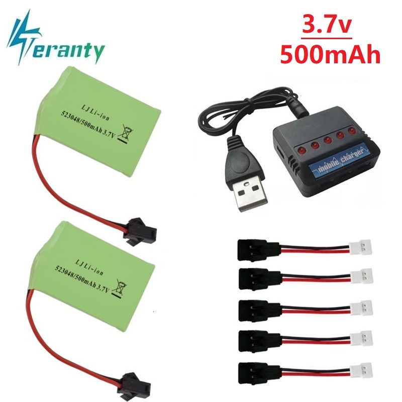 Rc Helicopter Charger - 3.7V 500mAh 523048 Li-ion Pil +