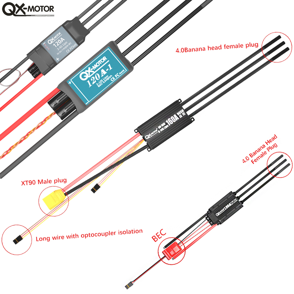 QX-MOTOR Fırçasız ESC serisi E - Rc Helicopter Motor incelemesi ve fiyatı