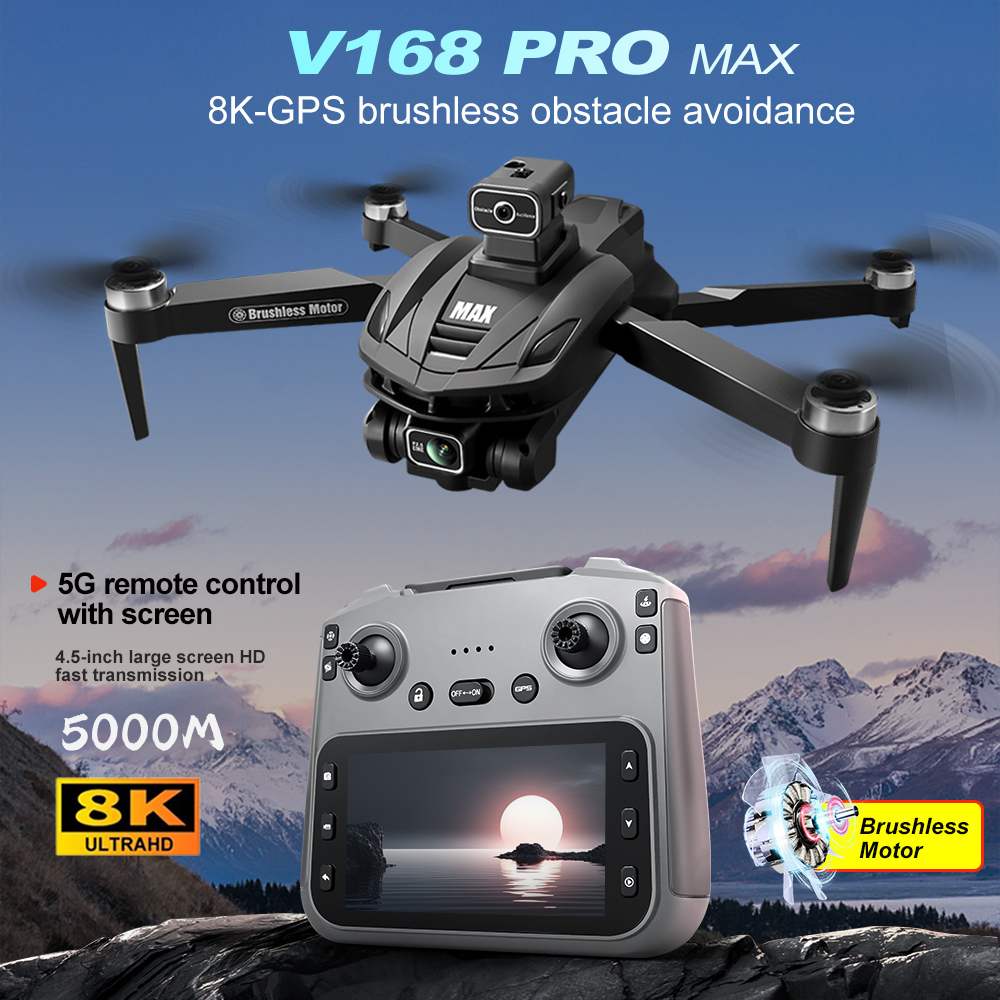 V168 PRO Max GPS Drone 8K Prof - Rc Helicopter Charger incelemesi ve fiyatı