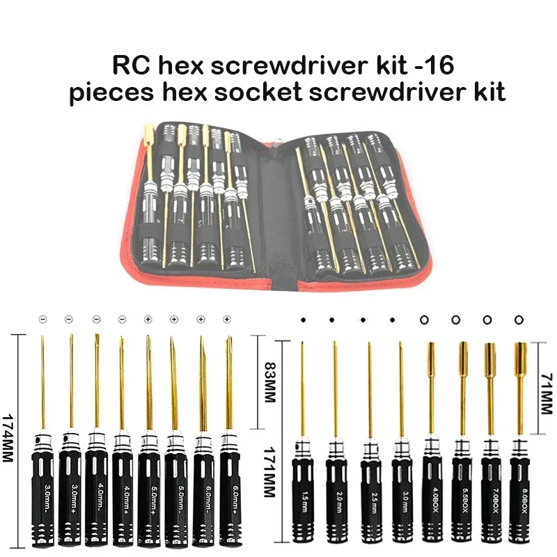 RC Altıgen Tornavida Seti - 16 - Rc Helicopter Tool Kit incelemesi ve fiyatı